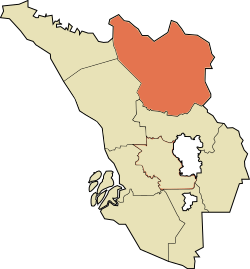 烏魯雪蘭莪縣在雪蘭莪的位置