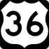 36號美國國道 marker