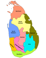 斯里蘭卡省分圖