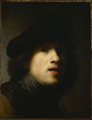Rembrandt Autoportrait de Clowes 1630