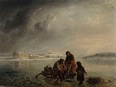 Winter Fishing in front of Turku, 1872