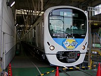 「西武・電車フェスタ2009 in 武蔵丘検修場」において臨時電車として運用された38105編成。 （武蔵丘車両検修場・2009年6月）