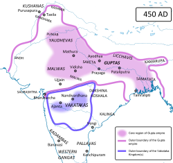 伐迦陀迦王朝大致疆域(450年)