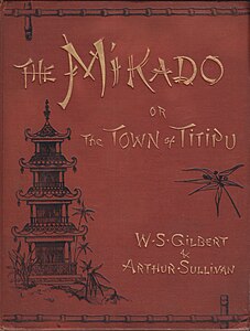 Vocal score cover of The Mikado, author unknown