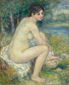 皮耶-奧古斯特·雷諾瓦《風景裡的裸女》，1883年，現藏於橘園美術館