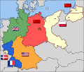 德意志国为盟军所分割占领 1945年