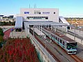 浦和美園駅と埼玉高速鉄道2000系電車。