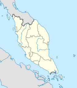 双威镇在马来西亚半岛的位置