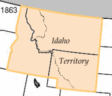 Idaho Territory before Edgerton's lobbying to the United States Congress and President Abraham Lincoln.
