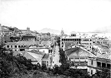 1870年代俯瞰皇后大道中