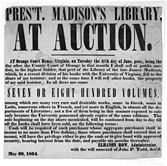 詹姆斯·麥迪遜圖書館售書，弗吉尼亞奧蘭治縣1854年