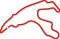 Basic PNG showing just the outline of the track