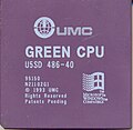 聯電生產的486相容CPU：UMC Green CPU 486 40MHz