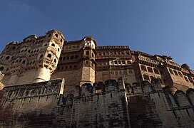 Le fort de Mehrangarh à Jodhpur, est l'un des plus imposants et célèbres forts du Rajasthan.