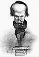le député Victor Hugo, croqué par Daumier en 1849.