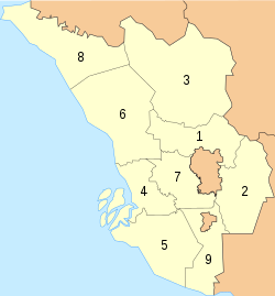 瓜拉雪兰莪在雪兰莪的位置