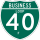 Business Interstate 40-F marker