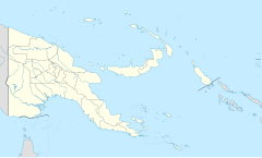 古迪納夫島在巴布亞新畿內亞的位置