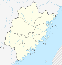 Zhangping is located in Fujian