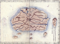 金正浩《大东舆地图》（1861）:（部分）郁陵岛和于山