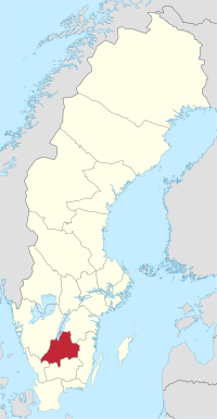 延雪平省在瑞典的位置