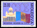 Moldovan stamp commemorating membership in the OSCE