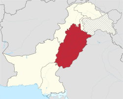 旁遮普省在巴基斯坦的位置
