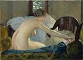 威廉·麥葛雷格·帕克斯頓（英语：William McGregor Paxton）《裸女》，1915年，現藏於波士頓美術館
