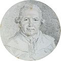 Jean-Honoré Fragonard Autoportrait de face fin XVIIIe s. Diamètre : 12,6 cm