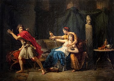 Hippolyte, après l'aveu de Phèdre, sa belle-mère - Étienne-Barthélémy Garnier