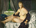喬治·貝婁斯《持扇的裸女》，1920年7月，現藏於北卡羅來納藝術博物館