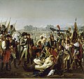 「拿破崙展示德賽的遺體（Napoleon is presented the body of Desaix）」，讓·布羅克（英语：Jean Broc）繪製