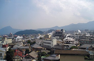 Kannawa Onsen panorama view