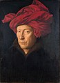 Jan van Eyck L'Homme au turban rouge 1436