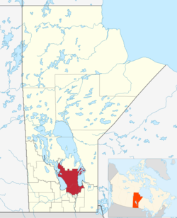 Map of the Interlake Region of Manitoba.