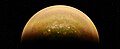 木星南極的陽光照射部分及其旋轉大氣层（2016年8月27日）。