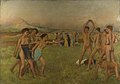 艾德加·竇加《斯巴達年輕人的健身鍛鍊》，約1860年，現藏於國家美術館