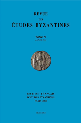 Image illustrative de l’article Revue des études byzantines
