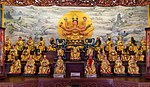 台湾台南市祀典武廟太歲殿供奉的斗姥元君、六十位太歲星君，及太陽與太陰星君神像