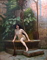讓-里奧·傑洛姆《執鞭的真理從井裡爬出》，1896年