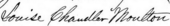 signature de Louise Chandler Moulton