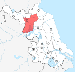 宿迁市在江苏省的地理位置