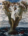 阿諾德·勃克林《維納斯自海中升起》，1872年，現藏於聖路易斯藝術博物館