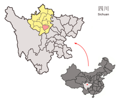 理县 ལིས་རྫོང་།的地理位置