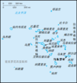 马绍尔群岛地图，其中标示出了埃内韦塔克环礁
