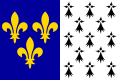 Le drapeau héraldique de Brest : drapeau brestois le plus utilisé actuellement.
