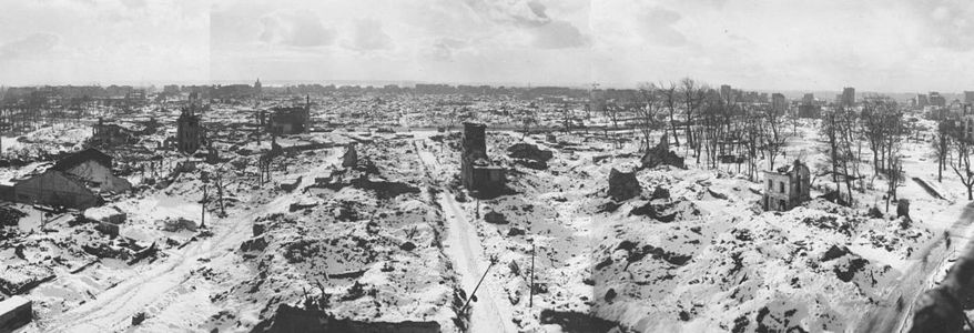 1944年被大轟炸摧毀的勒阿弗爾市中心