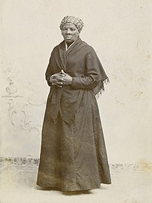 Full-length photo of Tubman standing