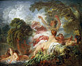 讓-奧諾雷·弗拉戈納爾《沐浴》，1765年，現藏於羅浮宮