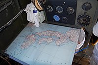 导航员位置，图为模拟一次前往日本的任务